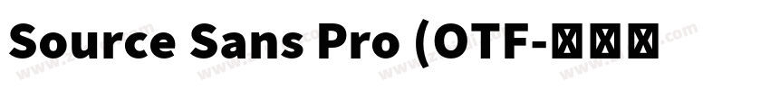 Source Sans Pro (OTF字体转换